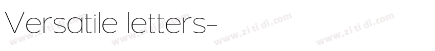 Versatile letters字体转换